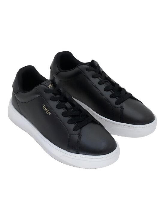 Coach Men\'s High Line Sneaker Leather Graphite Black Size 8M main image 5